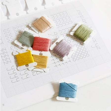 200pcs Plastic Floss Bobbins for Cross Stitch Embroidery Thread Craft DIY Sewing 200pcs Plastic Floss Bobbins for Cross Stitch Embroidery Thread Craft DIY Sewing